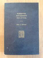 Marketing management : Analysis and planning