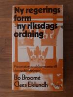 Ny regeringsform - ny riksdagsordning