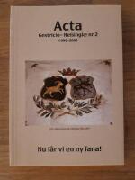 Acta Gestricio-Helsingiae nr 2 1999-2000