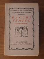 Bacchi Tempel (Bacchi orden II). Carl Michael Bellmans skrifter