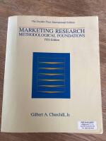 Marketing research - methodological foundations