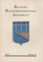 Bromma Hembygdsf&ouml;renings &Aring;rsskrift 1955