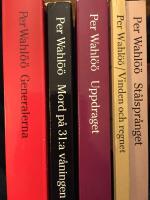 5 b&ouml;cker av Per Wahl&ouml;&ouml;: Mord p&aring; 31: v&aring;ningen, Uppdraget, Vinden och regnet, Generalerna, St&aring;lspr&aring;nget