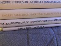 Fyra b&ouml;cker med isl&auml;ndska sagor, se titlar nedan