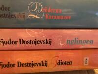 Fyra b&ouml;cker av Dostojevskij: Br&ouml;derna Karamazov, Ynglingen, Idioten