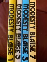 4 album: Modesty Blaise nr 1, 3, 5 ,7
