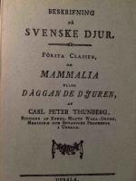 Beskrifning p&aring; svenske djur