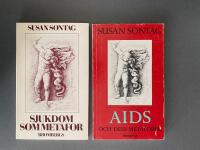2 b&ouml;cker: 1. Sjukdom som metafor.  2. AIDS och dess metaforer.