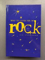 What to listen for in rock - a stylistic analysis