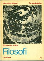 Filosofi grundbok + Filosofi studiehandledning med arbetsuppgifter- Gymnasieskolan.