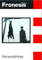 Fronesis 78-79. Yttrandefrihet
