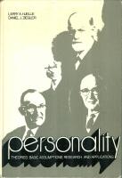 Personality theories - basic assumptions, research, and applications