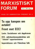 Marxistiskt forum Nr 1