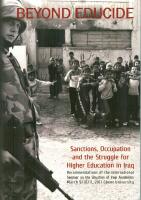 Beyond educide. Sanctions, occupation and the struggle for higher education in Iraq