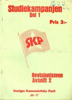 Studiekampanjen del 1/ 76; del1 Jan-77;del2/77; del2 Nov-77