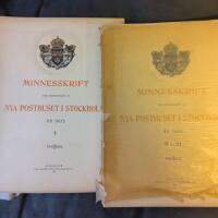 Minnesskrift vid invigning af nya posthuset i Stockholm del 1,2,3.