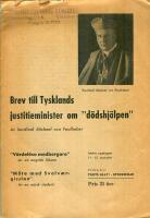 Brev till Tysklands justitieminister om "dödshjälpen".