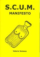S.C.U.M. manifesto SCUM