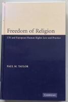 Freedom of religion - UN and European human rights law and practice