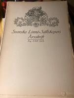Svenska Linne-S&auml;llskapets &Aring;rsskrift 1939
