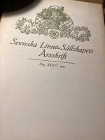 Svenska Linne-S&auml;llskapets &aring;rsskrift &aring;rg 1953