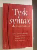 Tysk syntax f&ouml;r universitetsniv&aring;