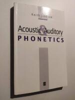 Acoustic and Auditory Phonetics