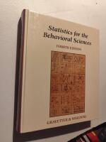 Statistics for the behavioral sciences - a first course for students of psychology and education