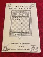 The Myers Opening Bulletin. Volume 3, Number 12 (No 36). October-November 1985