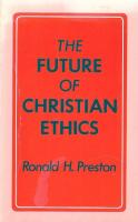 The future of Christian ethics