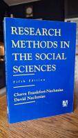 Research methods in the social sciences