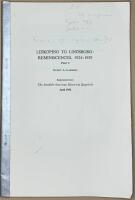 Lidk&ouml;ping to Lindsborg: Reminiscences, 1924-1929 Part I and II