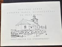 Programblad, Gudstj&auml;nsten vid &aring;ter&ouml;ppnandet av N&ouml;dinge Kyrka 28 mars 1982