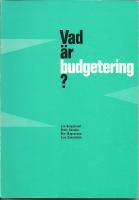 Vad &auml;r budgetering
