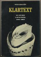 Klartext / En studie i spaltstil 1864-1964