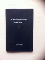 Nobel Foundation Directory 1981-1982