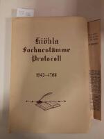 Ki&ouml;hla Sochnest&auml;mme Protocoll 1642-1768