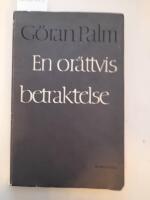 En or&auml;ttvis betraktelse