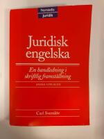 Juridisk engelska  : En handledning i skriftlig framst&auml;llning.