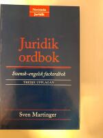 Juridikordbok : svensk-engelsk fackordbok