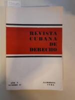 Revista Cubana de derecho Ano V Numero 11