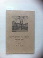 Upplands nations &aring;rsskrift III-IV 1940-1941