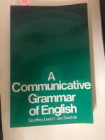 A communicative grammar of English