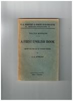 A first English book for the use of Swedish schools