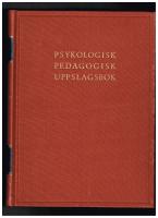 Psykologisk Pedagogisk Uppslagsbok 3