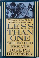 Less Than One: Selected Essays