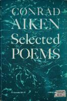 Conrad Aiken: Selected Poems