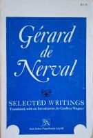 G&eacute;rard de Nerval: Selected Writings