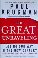 The Great Unravelling: Losing Our Way in the New Century