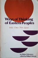 Ways of Thinking of Eastern Peoples : India, China, Tibet, Japan 